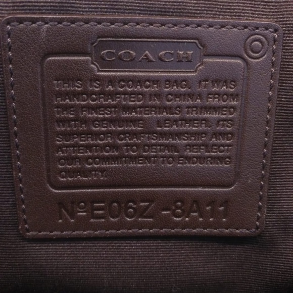 Off white vintage Coach handbag and wallet - Picture 3 of 6